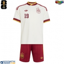 Otroški Nogometni dresi Španija Lamine Yamal #19 Gostujoči SP 2026 Kratek Rokav (+ Kratke hlače)